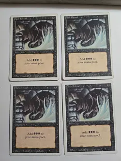Dark Ritual x4 from Revised (playset) MTG ENGLISH Rare Check My Store! - Image 1