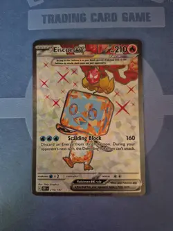 Pokemon TCG Eiscue ex 210/197 Obsidian Flames Scarlet & Violet Ultra Rare NM - Image 2