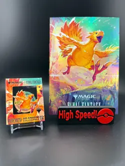 MTG Final Fantasy Chocobo Pinfinity AR-Enhanced Promo Pin and Mini Poster New - Image 1