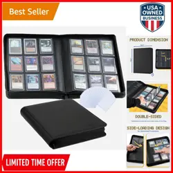 9-Pocket Card Binder PU Leather Holds 252 Trading Cards TCG MTG Yu-Gi-Oh - Image 1