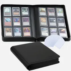 9-Pocket Card Binder PU Leather Holds 252 Trading Cards TCG MTG Yu-Gi-Oh - Image 3