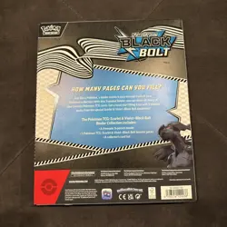 Pokemon Scarlet & Violet Black Bolt Binder Collection Box - Image 4