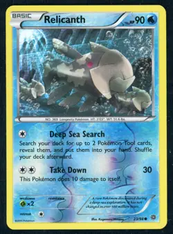 Relicanth 23/98- Reverse Holo - Pokemon Ancient Origins D1 2015 - Image 1