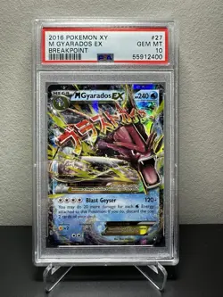 M Mega Gyarados EX #27/122 PSA 10 Gem Mint 2016 Pokemon XY Breakpoint - Image 1