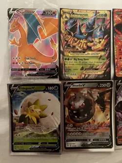 Pokemon Lot v/Gx/Ex/Mega/Vmax 10 Cards (Sealed Charizard, Heracross, Etc.) - Image 2