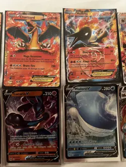 Pokemon Lot v/Gx/Ex/Mega/Vmax 10 Cards (Sealed Charizard, Heracross, Etc.) - Image 3
