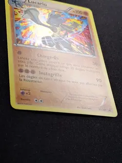 SWIRL SORTIE DE COFFRET NM taille standard Lucario XY140 Promo Carte Pokemon FR - Image 3