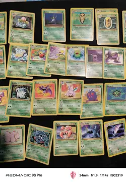 Vintage Pokemon Grass Lot 30 Cards Commons - Image 3