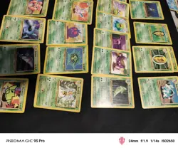 Vintage Pokemon Grass Lot 30 Cards Commons - Image 4