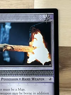 Awesome Lord Of The Rings LOTR TCG Card Flaming Brand 2R32 LP - Image 3