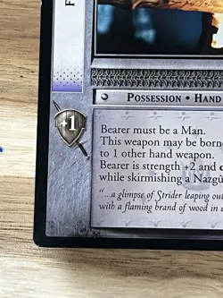 Awesome Lord Of The Rings LOTR TCG Card Flaming Brand 2R32 LP - Image 5