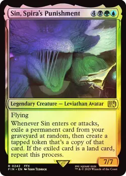 Sin, Spira's Punishment FOIL - Final Fantasy NM Creature Rare MAGIC CARD - Image 1