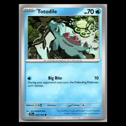 Temporal Forces - Totodile - 039/162 - TCG Pokemon Card - Image 1