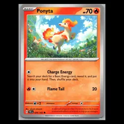 Temporal Forces - Ponyta - 026/162 - TCG Pokemon Card - Image 1