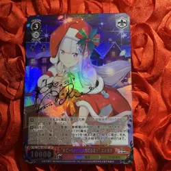 Emilia RE: ZERO CHRISTMAS MAIDEN Goddess Waifu Anime ACG Girl Foil Card - Image 1