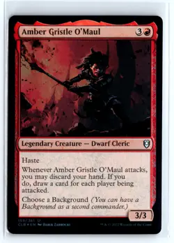 FOIL Amber Gristle O'Maul 159 Baldur's Gate - MTG Magic the Gathering Card - Image 1
