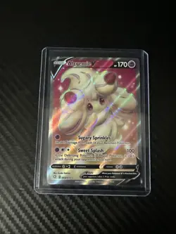 Alcremie v Full Art Ultra Rare Pokemon TCG Card 064/072 Shining Fates - Image 1