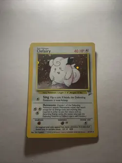 Pokemon TCG Clefairy Base Set 2 Holo Unlimited Rare Card 6/130 WOTC Pre-owned - Image 1