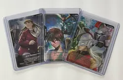 Gundam Card Game Promo Lot - Heero RP-001 Zechs RP-002 Relena EXRP-001 SDCC 2025 - Image 1