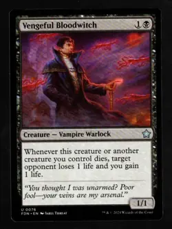 4x Vengeful Bloodwitch-Magic the Gathering-MTG-Foundations-Near Mint-4x - Image 1