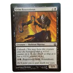 MTG Magic The Gathering Grim Roustabout Card Black Return To Ravnica - Image 1