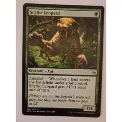 MTG Magic: The Gathering Scythe Leopard Card 188/274 Green Battle For Zendikar - Image 1