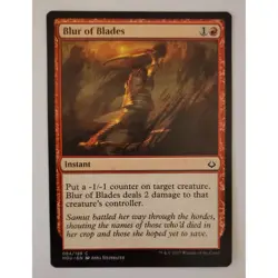 MTG Magic: The Gathering Blur Of Blades Instant Card Red Hour Of Devastation - Image 1