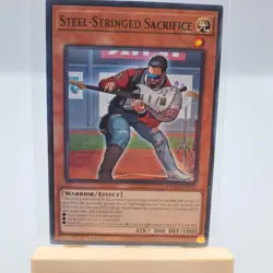 Yugioh TCG Trading Card Single Steel-Stringed Sacrifice #087 Warrior Effect - Image 1