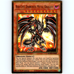 Yugioh Red-Eyes Darkness Metal Dragon MGED-EN009 1st Ed Premium Gold Rare - NM💎 - Image 1