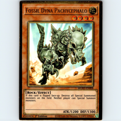 Yugioh Fossil Dyna Pachycephalo MGED-EN008 1st Edition Premium Gold Rare - NM 💎 - Image 1