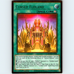 Yugioh Cursed Eldland MGED-EN048 1st Edition Premium Gold Rare Holo - NM 💎 - Image 1
