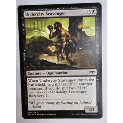 MTG Magic The Gathering Undercity Scavenger Ogre Warrior Card 088/259 RNA Black - Image 1