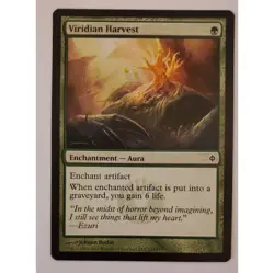 MTG Magic: The Gathering "Viridian Harvest" Enchantment Aura Card (125/175) - Image 1
