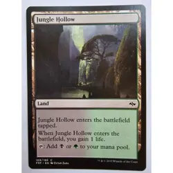 MTG Magic The Gathering Jungle Hollow Land Card 169/185 FRF 2015 Fate Reforged - Image 1