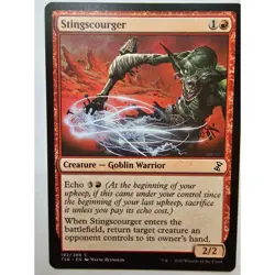 MTG Magic The Gathering Stingscourger Goblin Warrior Card TSR 192/289 2020 - Image 1