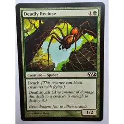MTG Magic The Gathering Deadly Recluse Card Green M13 - Image 1