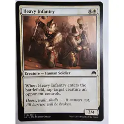 MTG Magic The Gathering Heavy Infantry Card 018/272 White Magic Origins 2015 - Image 1