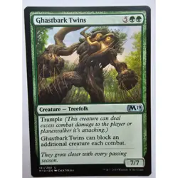MTG Magic The Gathering Ghastbark Twins M19 181/280 Treefolk Creature Card - Image 1