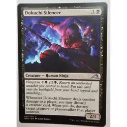 MTG Magic The Gathering Dokuchi Silencer Creature Human Ninja 095/302 NEO 2022 - Image 1
