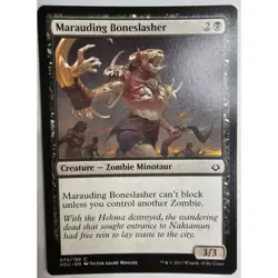 MTG Magic The Gathering Marauding Boneslasher 070/199 HOU Zombie Minotaur Creatu - Image 1