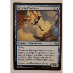 MTG Magic: The Gathering Skyship Plunderer Aether Revolt Blue 2017 Creature - Image 1