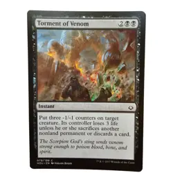 MTG Magic The Gathering Torment Of Venom Instant Card Black Hour of Devastation - Image 1