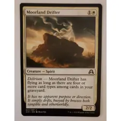 MTG Magic The Gathering Moorland Drifter Card White Shadows Over Innistrad - Image 1