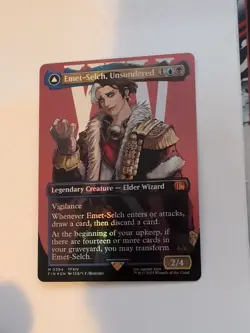 MTG FOIL Emet-Selch, Unsundered FIN #394 Borderless Final Fantasy - Image 1