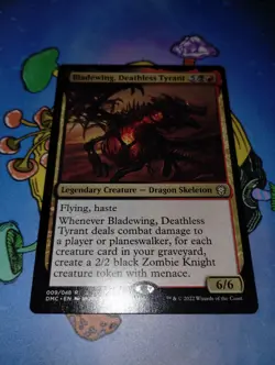 1x Bladewing, Deathless Tyrant #9 (NM) Dominaria United DMC Magic MTG - Image 1