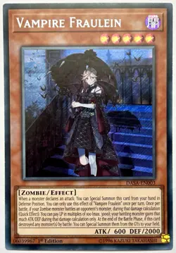 DASA-EN003 Vampire Fraulein - Secret Rare 1st Edition Near Mint YuGiOh Card - Image 1