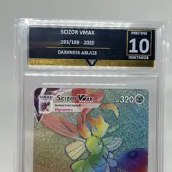 Pokemon Scizor V Max 193/189 Darkness Ablaze Get Graded 10 Rainbow Secret Rare - Image 3