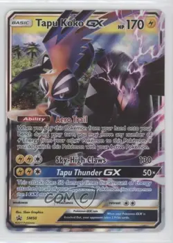 Tapu Koko GX Pokemon Sun & Moon Black Star Promo #SM50 0zr4 - Image 1