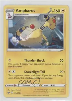 Ampharos Pokemon Sword & Shield Chilling Reign #049 0p5r - Image 1