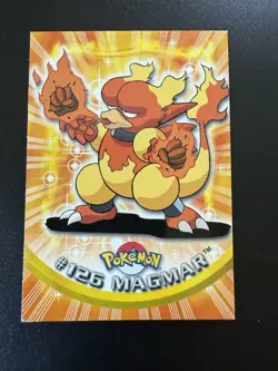 2000 Topps Pokemon Series 3 #126 Magmar TV Animation Edition Blue - Image 1